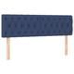 vidaXL Têtes de lit 2 pcs Bleu 80x7x78/88 cm Tissu