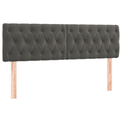 VidaXL 346363 tête de lit et pied de lit Gris foncé