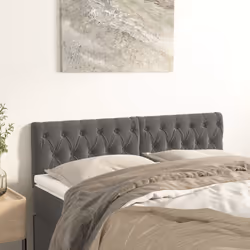 VidaXL 346363 tête de lit et pied de lit Gris foncé