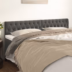 VidaXL 346377 tête de lit et pied de lit Gris foncé