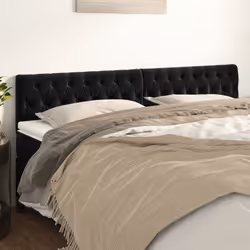 VidaXL 346378 tête de lit et pied de lit Noir