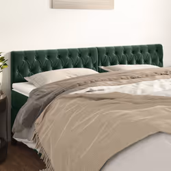 VidaXL 346379 tête de lit et pied de lit Vert foncé