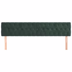 VidaXL 346379 tête de lit et pied de lit Vert foncé