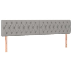 VidaXL 346382 tête de lit et pied de lit Gris clair
