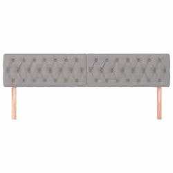 VidaXL 346382 tête de lit et pied de lit Gris clair
