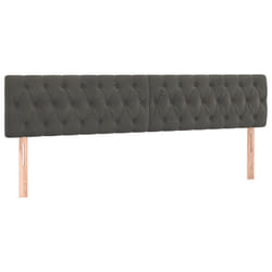 VidaXL 346391 tête de lit et pied de lit Gris foncé