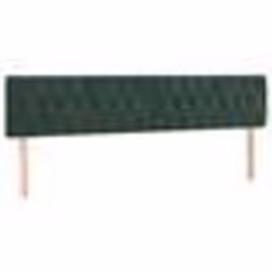 vidaXL Têtes de lit 2 pcs Vert foncé 100x7x78/88 cm Velours