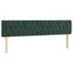 vidaXL Têtes de lit 2 pcs Vert foncé 100x7x78/88 cm Velours