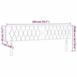 VidaXL 346395 tête de lit et pied de lit Rose - Vue supplémentaire 8