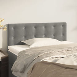Vidaxl - Tête de lit Gris clair 80x5x78/88 cm Velours