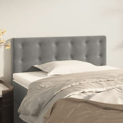 Tête de lit Gris clair 90x5x78/88 cm Velours Vidaxl