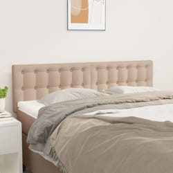Têtes de lit 2 pcs Cappuccino 72x5x78/88 cm Similicuir