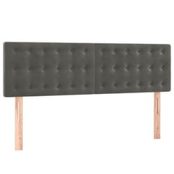 VidaXL 346471 tête de lit et pied de lit Gris foncé