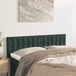VidaXL 346473 tête de lit et pied de lit Vert foncé