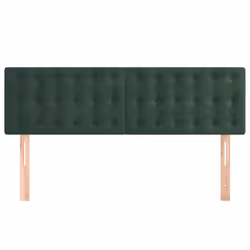 VidaXL 346473 tête de lit et pied de lit Vert foncé