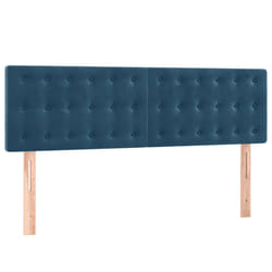 VidaXL 346474 tête de lit et pied de lit Bleu foncé