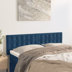 VidaXL 346474 tête de lit et pied de lit Bleu foncé