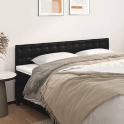 Têtes de lit 2 pcs Noir 80x5x78/88 cm Similicuir - Vidaxl