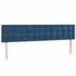vidaXL Têtes de lit 2 pcs Bleu foncé 80x5x78/88 cm Velours