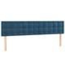 vidaXL Têtes de lit 2 pcs Bleu foncé 80x5x78/88 cm Velours