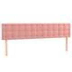 vidaXL Têtes de lit 2 pcs Rose 80x5x78/88 cm Velours