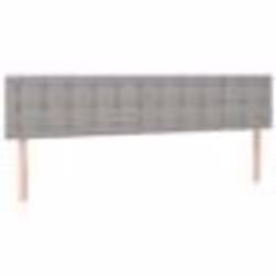 vidaXL Têtes de lit 2 pcs Gris clair 90x5x78/88 cm Tissu