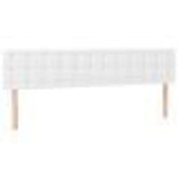 vidaXL Têtes de lit 2 pcs Blanc 90x5x78/88 cm Similicuir