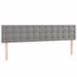 vidaXL Têtes de lit 2 pcs Gris clair 90x5x78/88 cm Velours