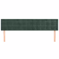 VidaXL 346533 tête de lit et pied de lit Vert foncé