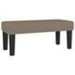 vidaXL Banc Taupe 70x30x30 cm en tissu