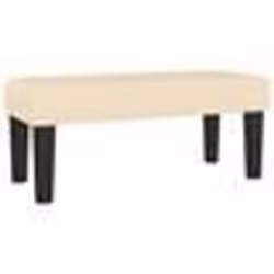 vidaXL Banc Crème 70x30x30 cm Tissu