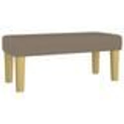 vidaXL Banc Taupe 70x30x30 cm Tissu