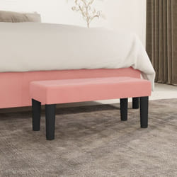 Vidaxl - Banc Rose 70x30x30 cm Velours