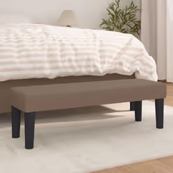 Ce banc moderne sans dossier combine style et praticité dans divers espaces. Présenté en taupe avec un tissu agréable, il ren ...