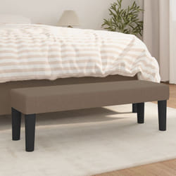 Vidaxl - Banc Taupe 100x30x30 cm en tissu