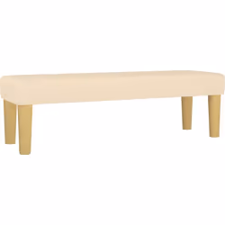 Ce banc rembourré moderne en couleur crème est parfait pour n'importe quel espace intérieur. Avec sa forme rectangulaire, il ...