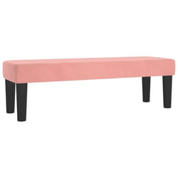 Banc Rose 100x30x30 cm Velours Vidaxl