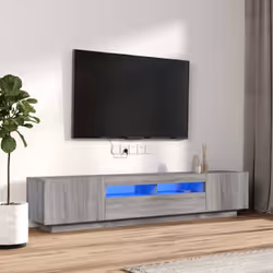 Ces meubles TV élégants et pratiques avec lumières LED ancreront votre espace de vie dans un charme ultra contemporain ! Maté ...