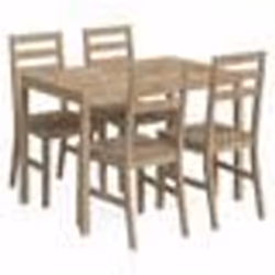 vidaXL Ensemble de salle à manger 5 pcs Bois d'acacia solide