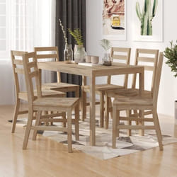 vidaXL Ensemble à dîner 7 pcs Bois d'acacia solide