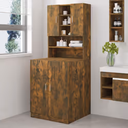 Avec ce meuble pour lave-linge, vous pouvez créer et utiliser de manière optimale un espace de rangement supplémentaire dans ...