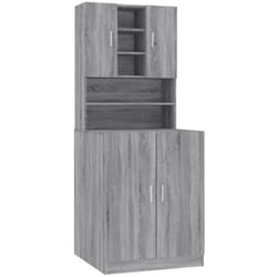 Vidaxl - Armoire pour machine à laver Sonoma gris Bois d'ingénierie