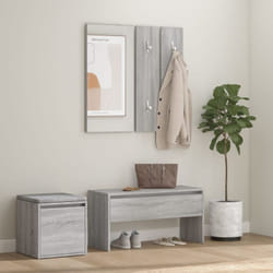 Vidaxl - Ensemble de meubles de couloir Sonoma gris Bois d'ingénierie