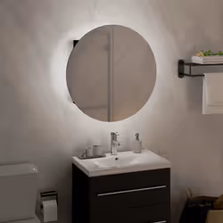 VidaXL 345580 miroir de salle de bain et armoire de rangement pour évier
