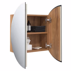 VidaXL 345582 miroir de salle de bain et armoire de rangement pour évier - Vue supplémentaire 5