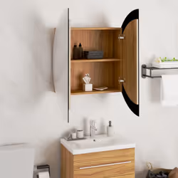 VidaXL 345590 miroir de salle de bain et armoire de rangement pour évier - Vue supplémentaire 4