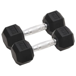 vidaXL Haltères 2 pcs 12 kg Total Fonte ensemble dhaltères haltère hexagonal plaque de poids barre de poids 93602