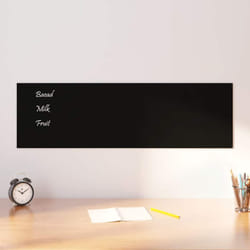 Vidaxl - Tableau noir magnétique mural Noir 100x30 cm Verre trempé