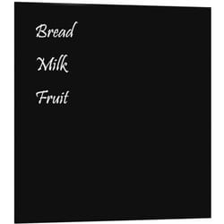 Vidaxl - Panneau d'affichage,Tableau noir magnétique mural noir 40x40 cm verre trempé 394259