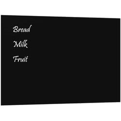 Tableau noir magnétique mural noir 60x40 cm verre trempé Vidaxl